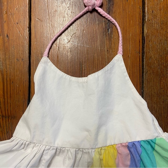 Hello Enjoy Girl’s Rainbow High Low Halter Dress Size 2T Elastic Back Vacation - Picture 5 of 7